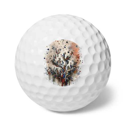 Intentional Unity Splashes Golf Balls, 6pcs - ATUH.ART