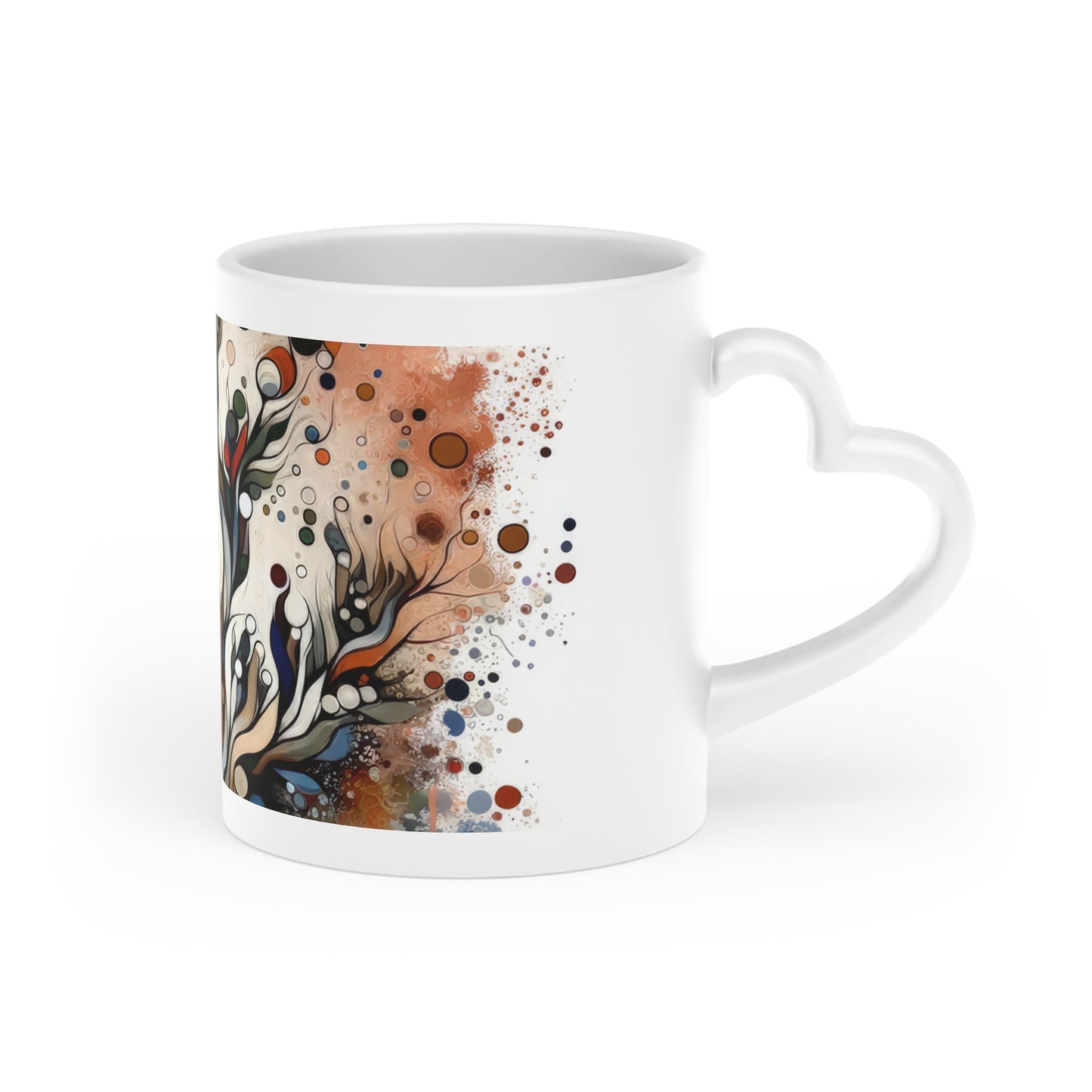 Intentional Unity Splashes Heart-Shaped Mug - ATUH.ART