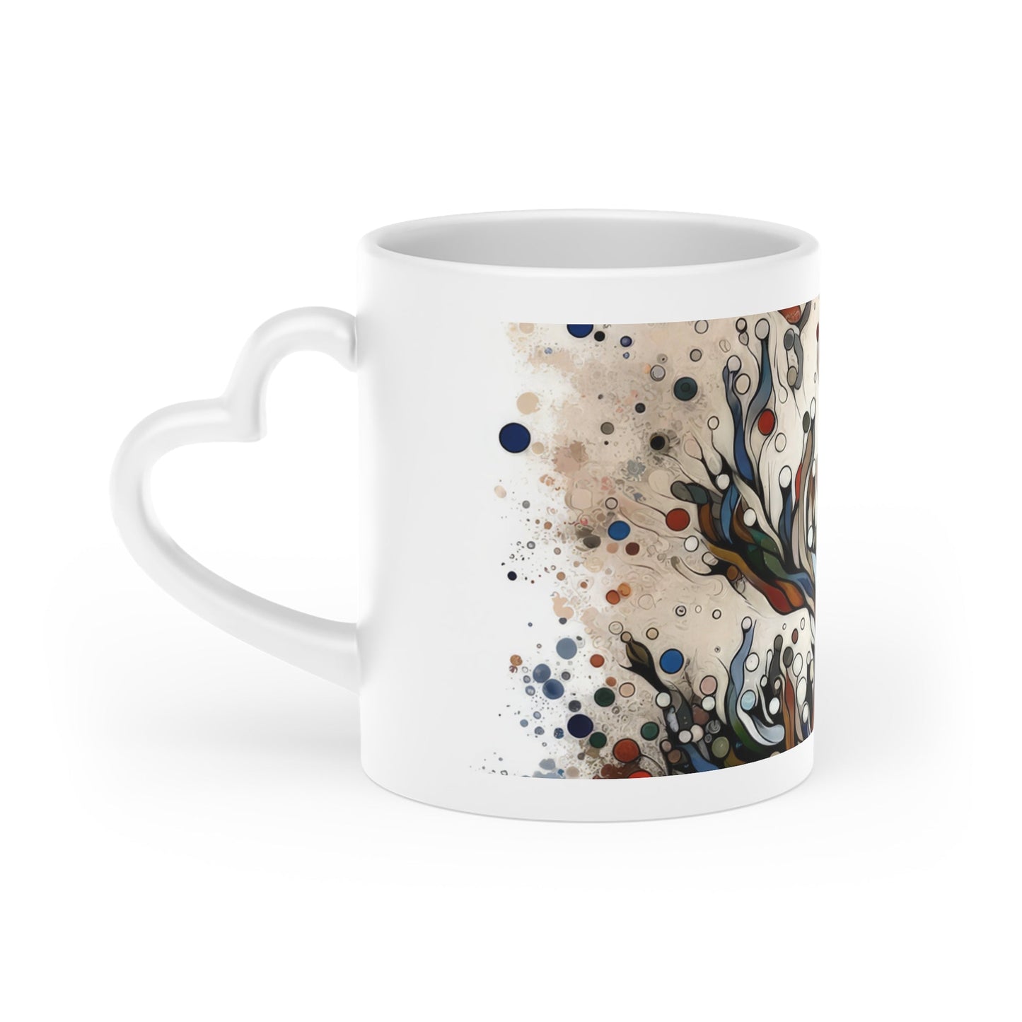 Intentional Unity Splashes Heart-Shaped Mug - ATUH.ART