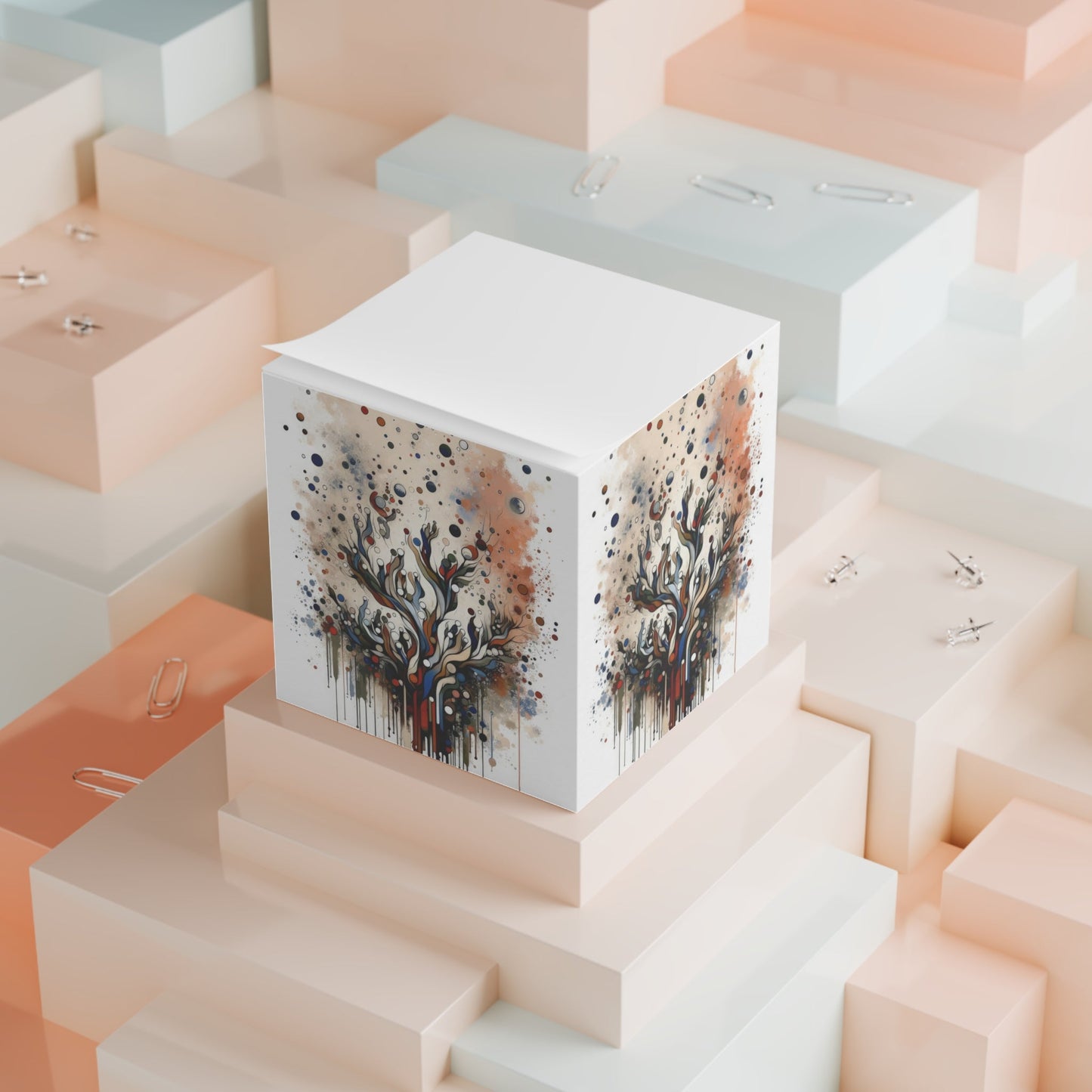 Intentional Unity Splashes Note Cube - ATUH.ART