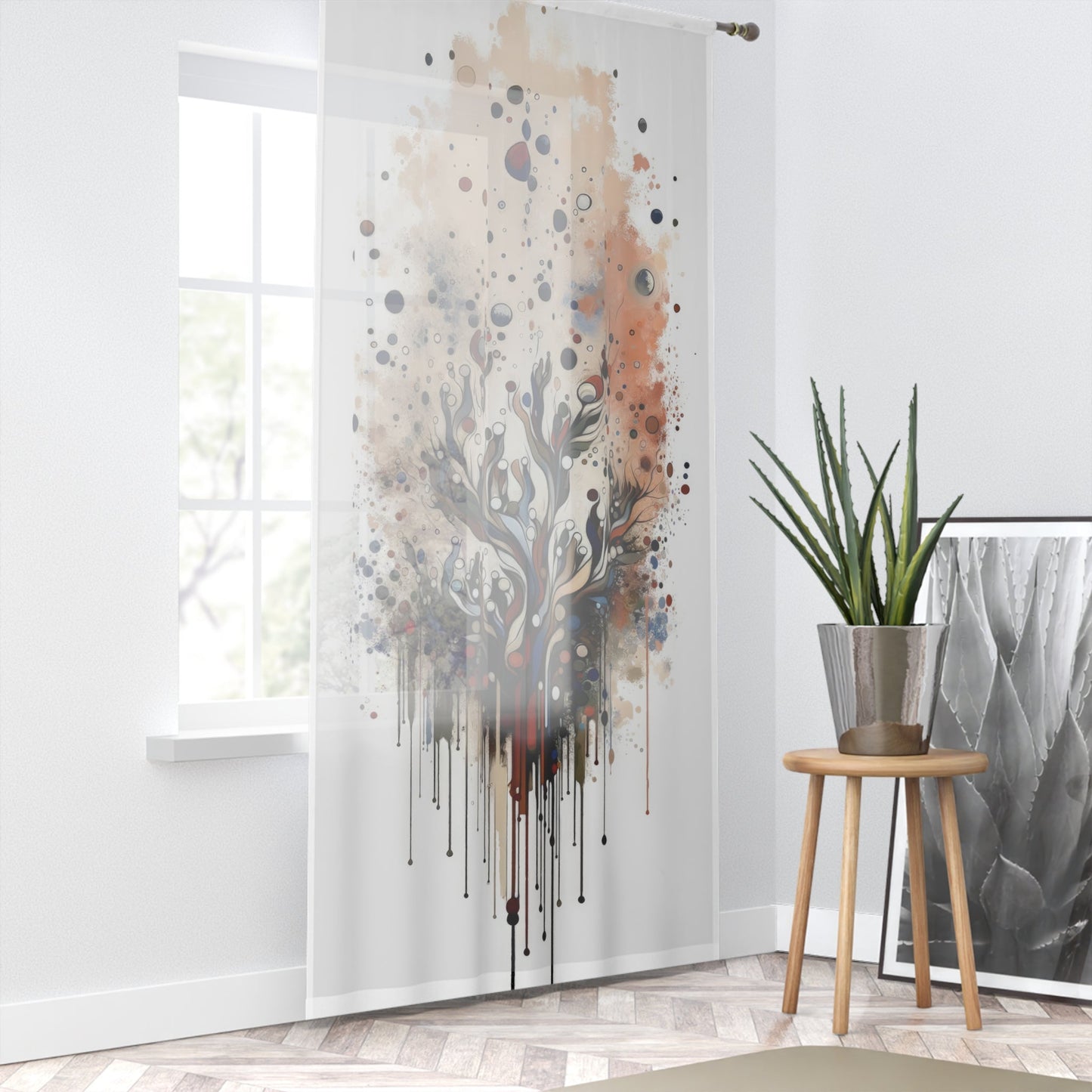 Intentional Unity Splashes Window Curtain - ATUH.ART