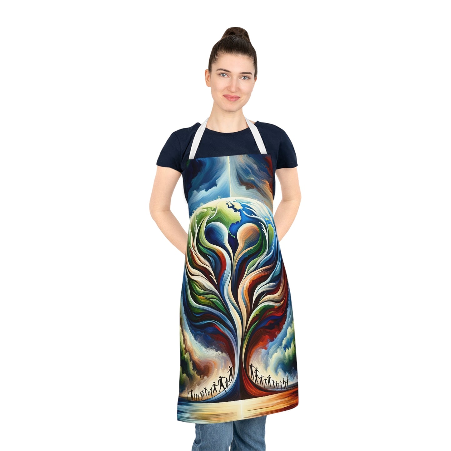Interconnected Earth Advocates Adult Apron (AOP) - ATUH.ART