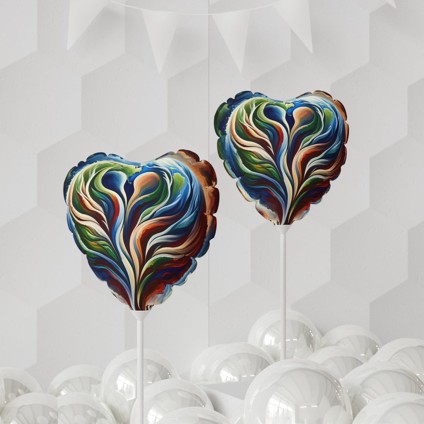 Interconnected Earth Advocates Balloon (Round and Heart-shaped), 11" - ATUH.ART