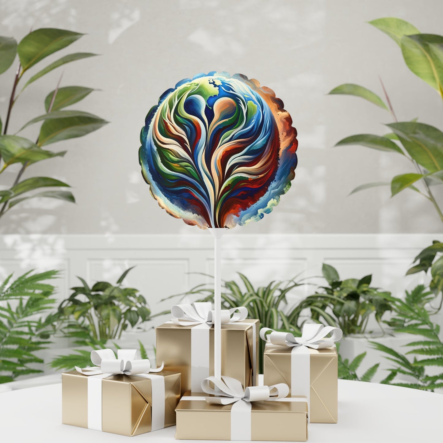 Interconnected Earth Advocates Balloon (Round and Heart-shaped), 11" - ATUH.ART