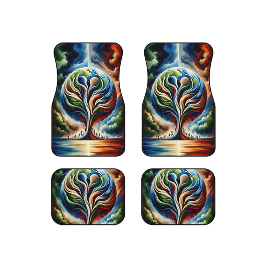 Interconnected Earth Advocates Car Mats (Set of 4) - ATUH.ART