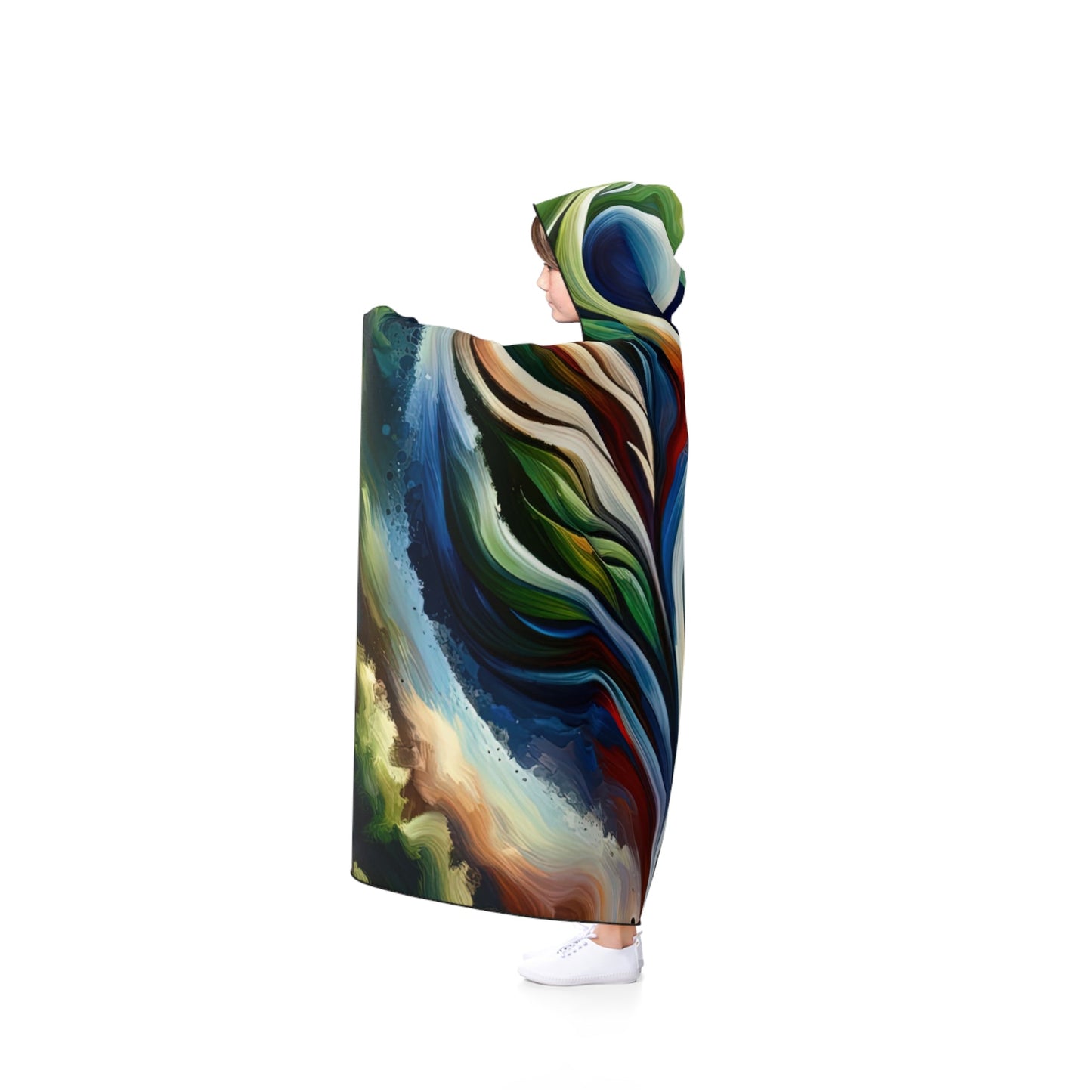 Interconnected Earth Advocates Hooded Blanket - ATUH.ART