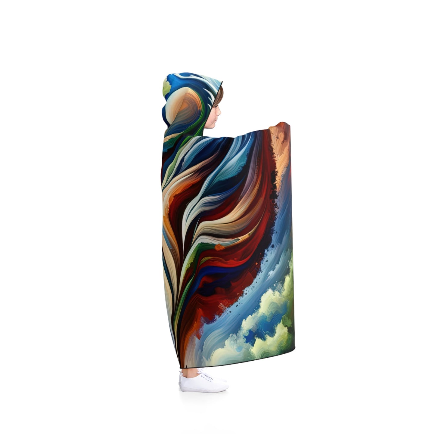 Interconnected Earth Advocates Hooded Blanket - ATUH.ART