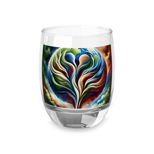 Interconnected Earth Advocates Whiskey Glass - ATUH.ART