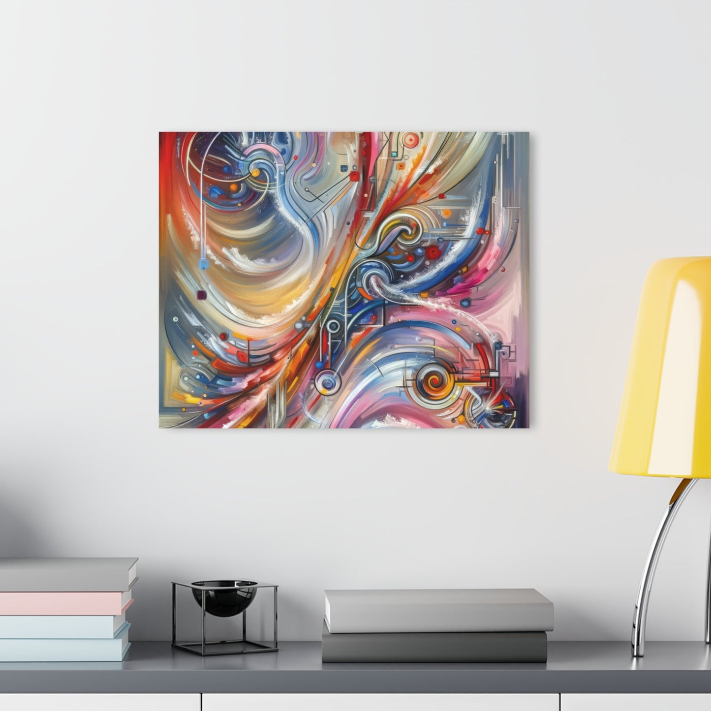 Interconnectivity Tachism Dynamics Acrylic Prints (French Cleat Hanging) - ATUH.ART