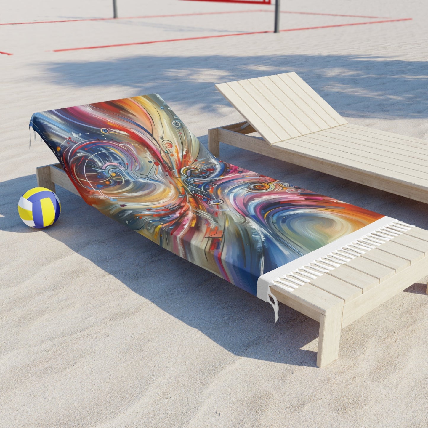 Interconnectivity Tachism Dynamics Boho Beach Cloth - ATUH.ART