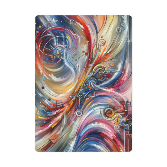 Interconnectivity Tachism Dynamics Poker Cards - ATUH.ART