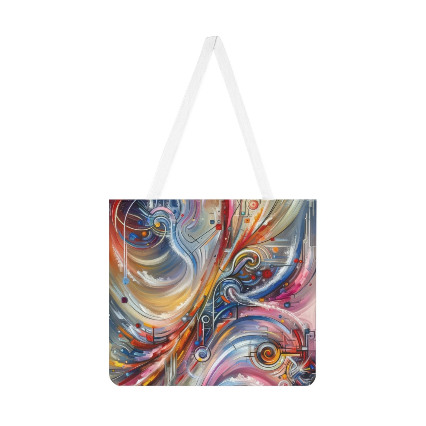 Interconnectivity Tachism Dynamics Shoulder Tote Bag (AOP) - ATUH.ART