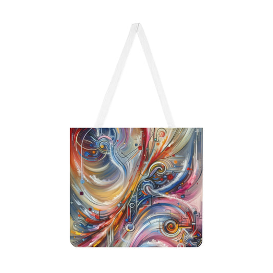 Interconnectivity Tachism Dynamics Shoulder Tote Bag (AOP) - ATUH.ART