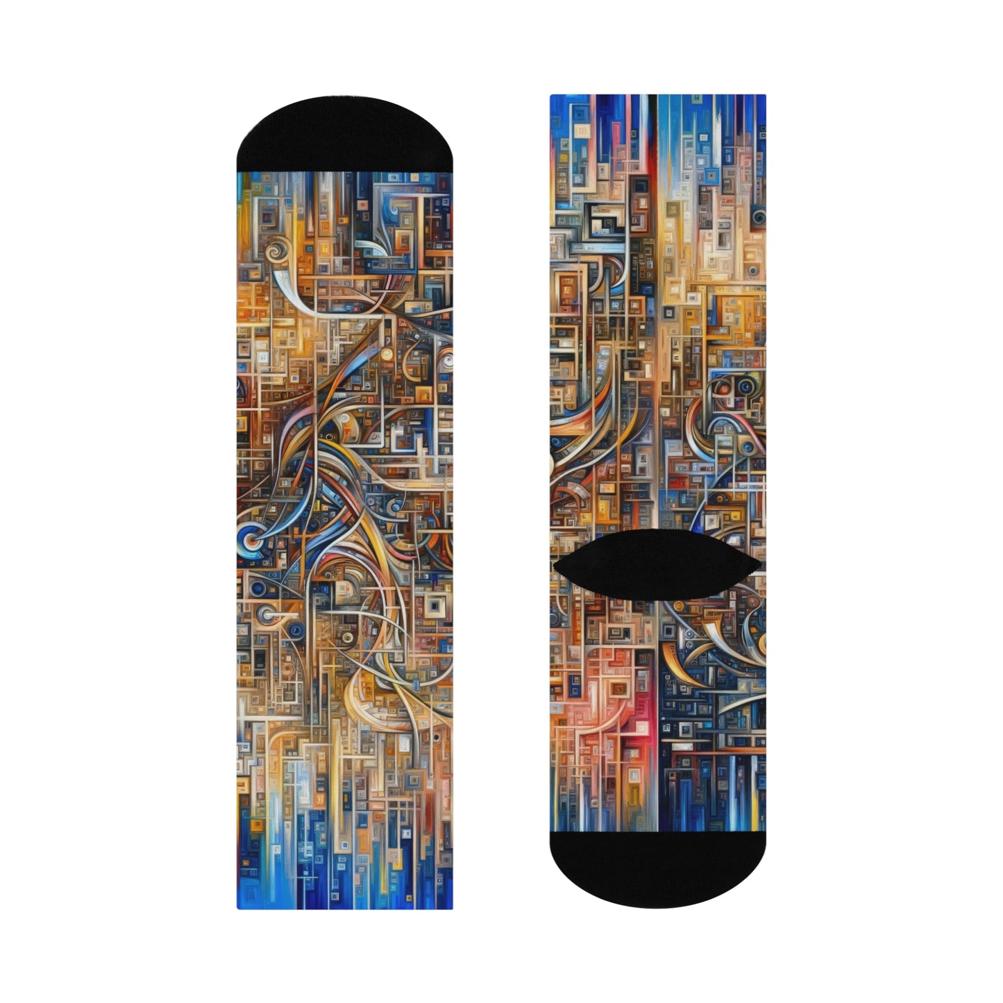 Intricate Life Tapestry Cushioned Crew Socks - ATUH.ART