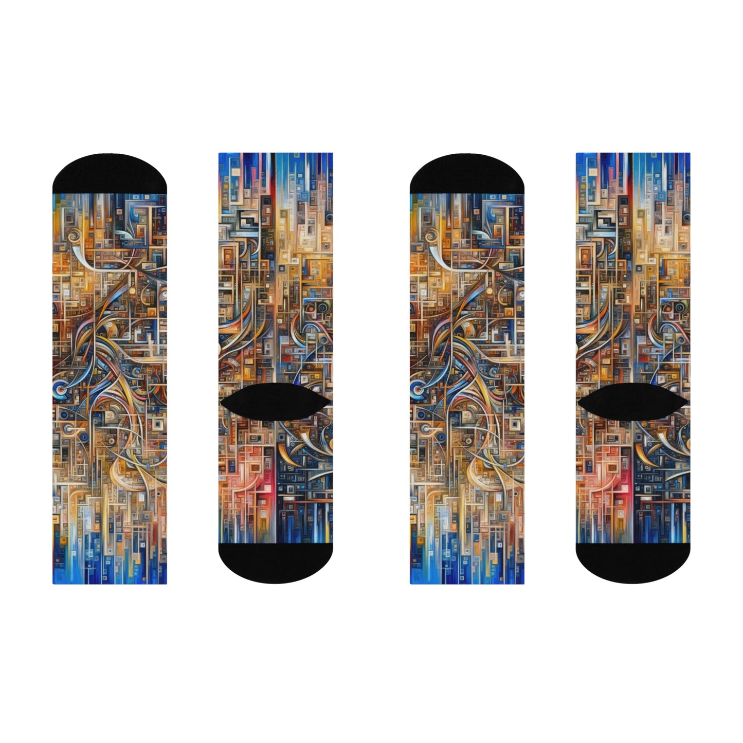 Intricate Life Tapestry Cushioned Crew Socks - ATUH.ART