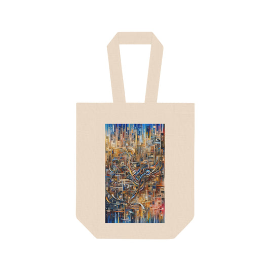 Intricate Life Tapestry Double Wine Tote Bag - ATUH.ART