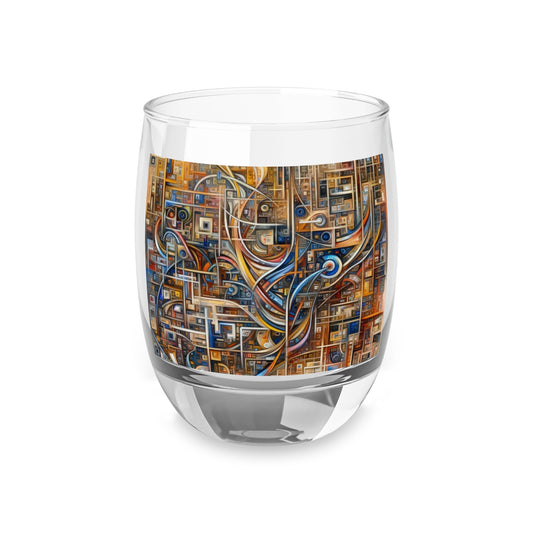 Intricate Life Tapestry Whiskey Glass - ATUH.ART