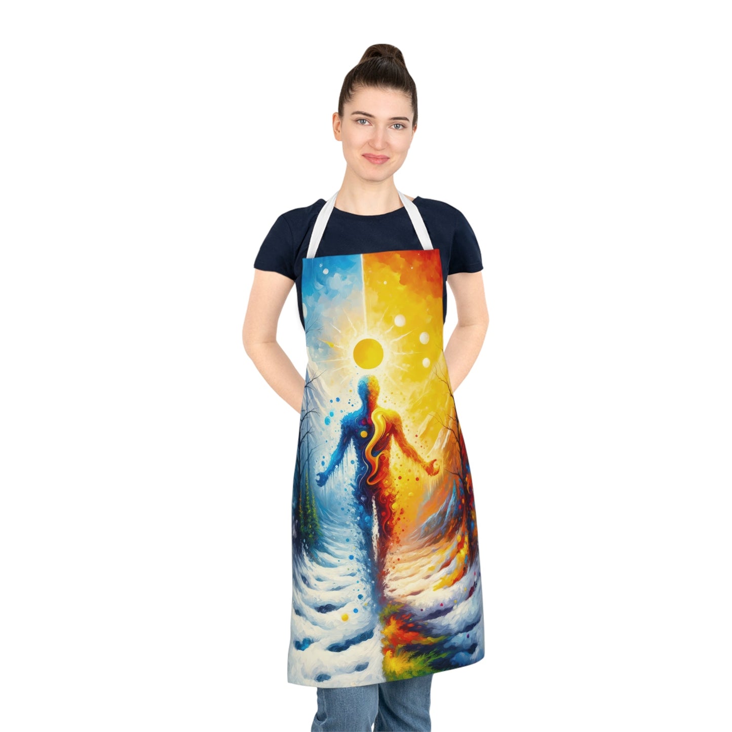 Invincible Summer Discovery Adult Apron (AOP) - ATUH.ART