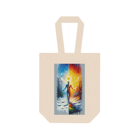 Invincible Summer Discovery Double Wine Tote Bag - ATUH.ART