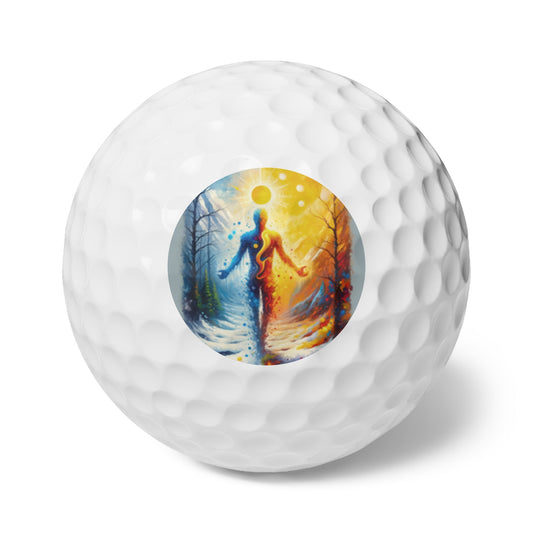 Invincible Summer Discovery Golf Balls, 6pcs - ATUH.ART