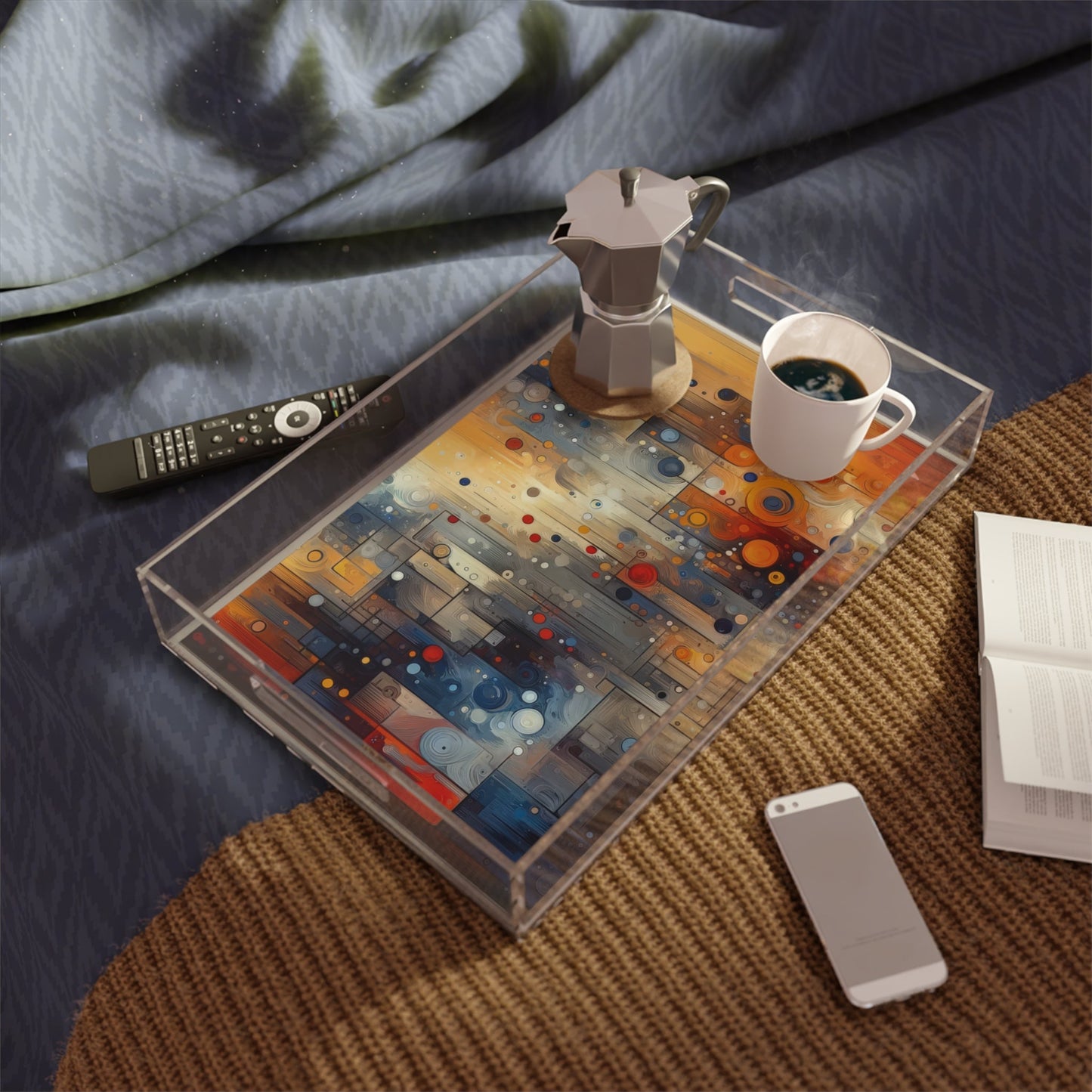 Invisible Strength Continuity Acrylic Serving Tray - ATUH.ART