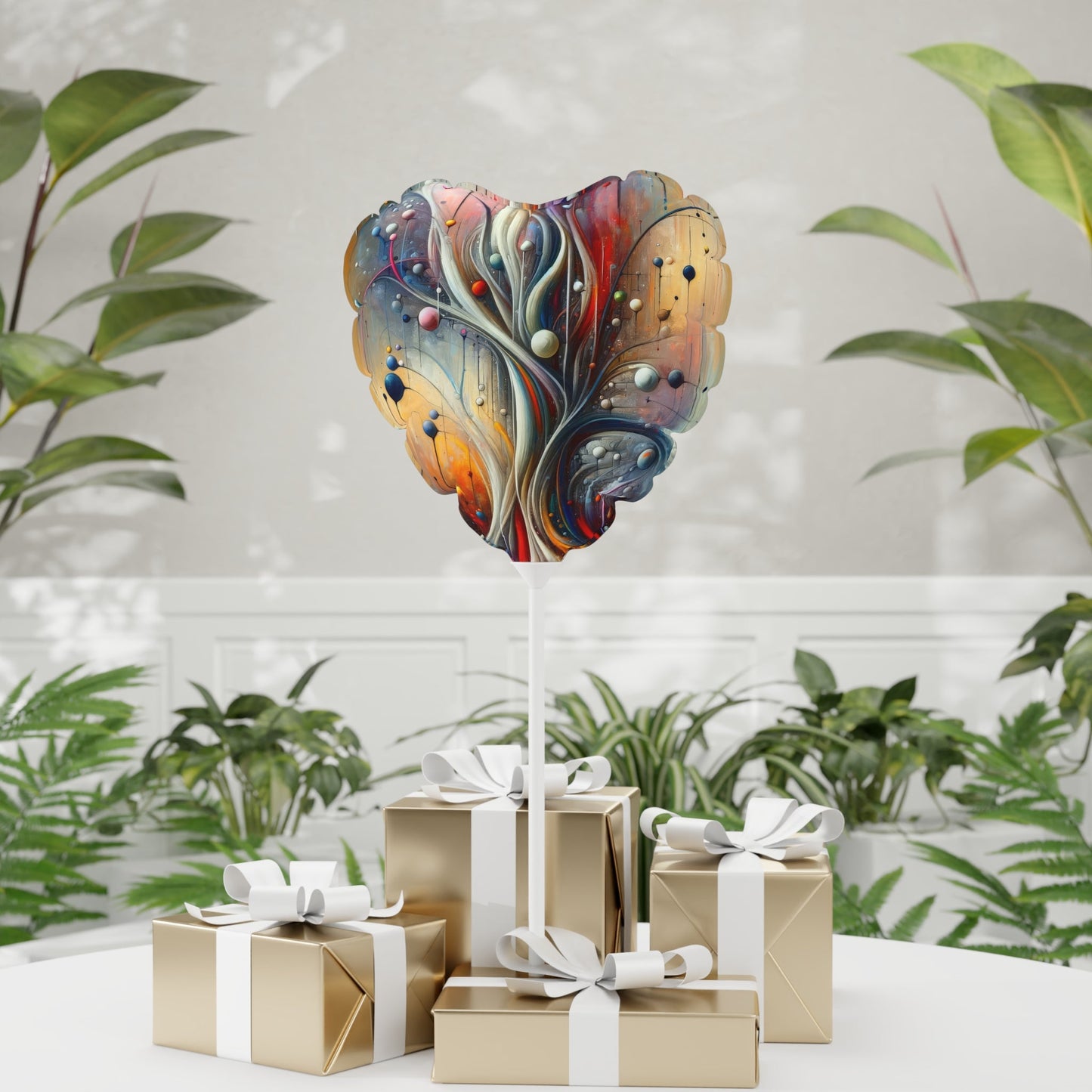 Invisible Threads Influence Balloon (Round and Heart-shaped), 11" - ATUH.ART