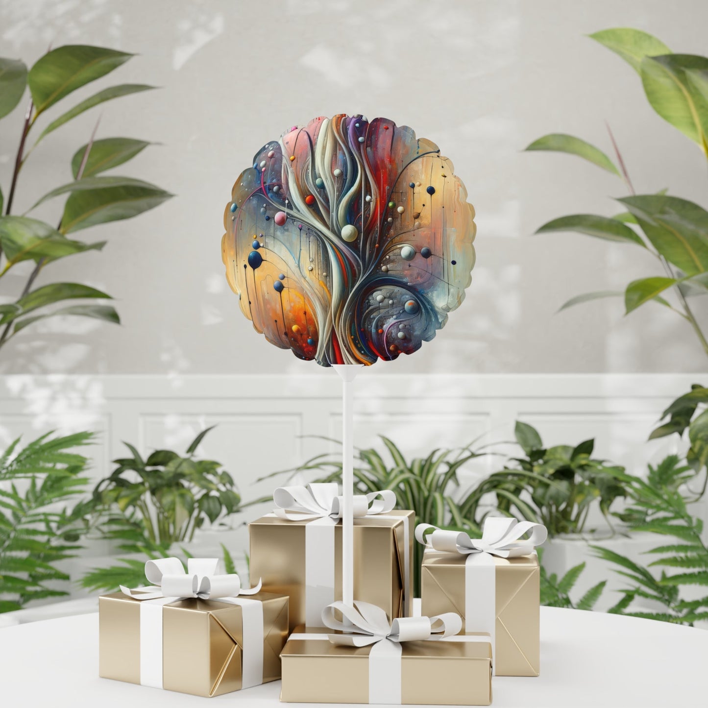 Invisible Threads Influence Balloon (Round and Heart-shaped), 11" - ATUH.ART