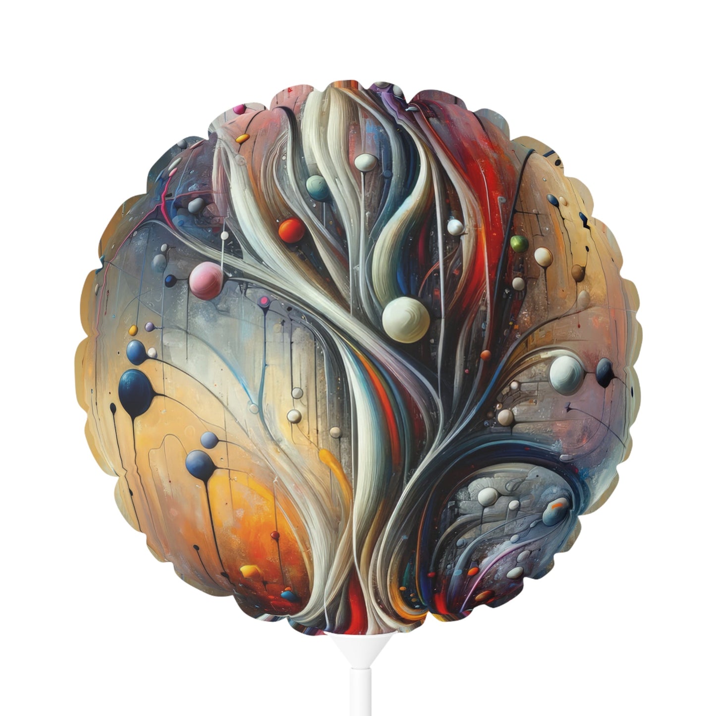 Invisible Threads Influence Balloon (Round and Heart-shaped), 11" - ATUH.ART