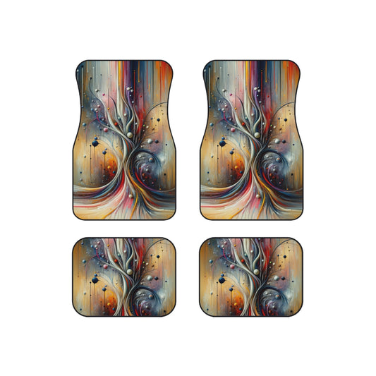 Invisible Threads Influence Car Mats (Set of 4) - ATUH.ART