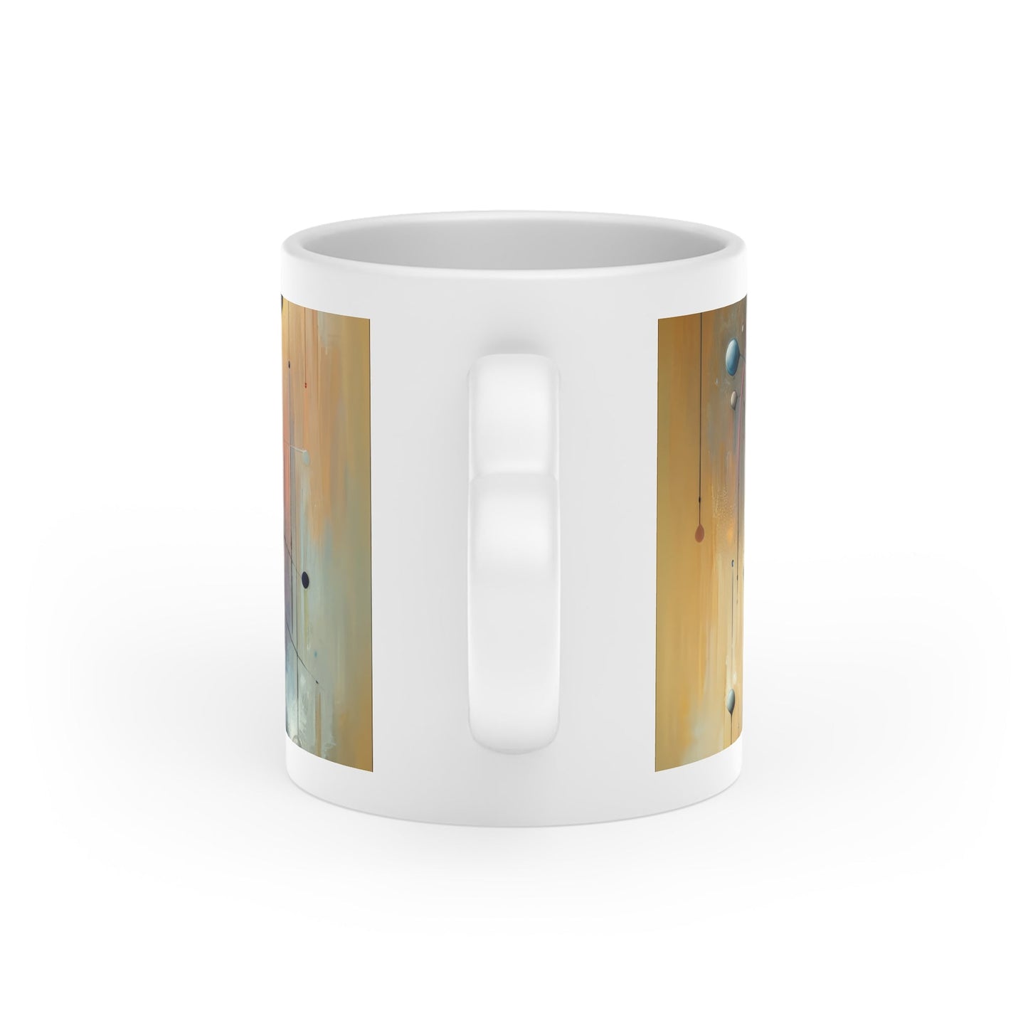 Invisible Threads Influence Heart-Shaped Mug - ATUH.ART