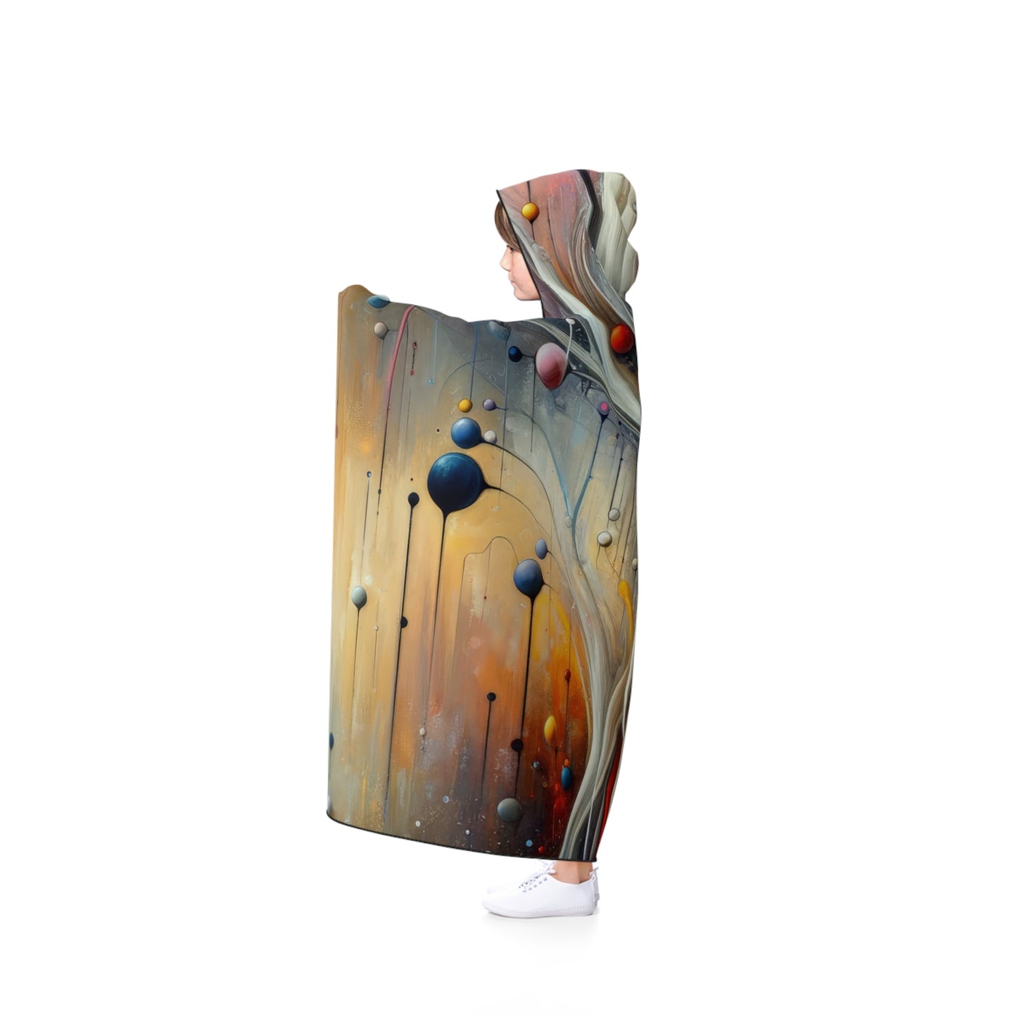 Invisible Threads Influence Hooded Blanket - ATUH.ART