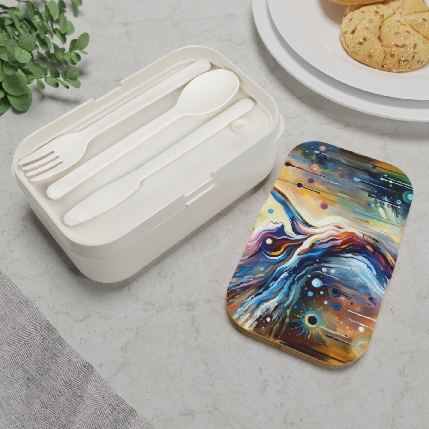 Journey Embrace Tachism Bento Lunch Box - ATUH.ART