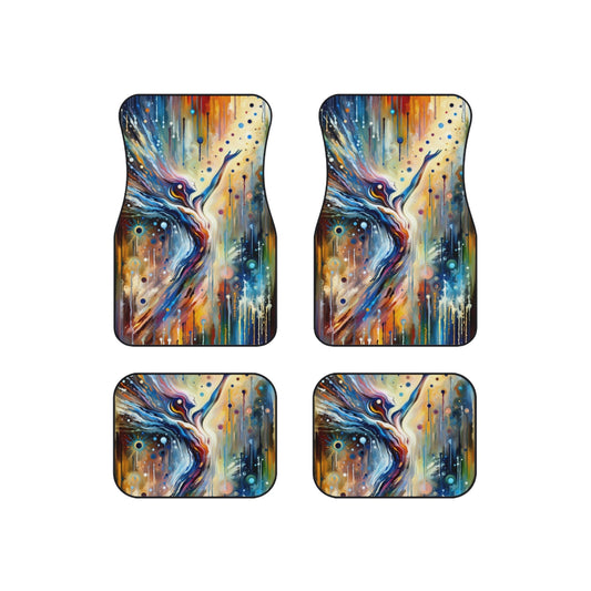 Journey Embrace Tachism Car Mats (Set of 4) - ATUH.ART