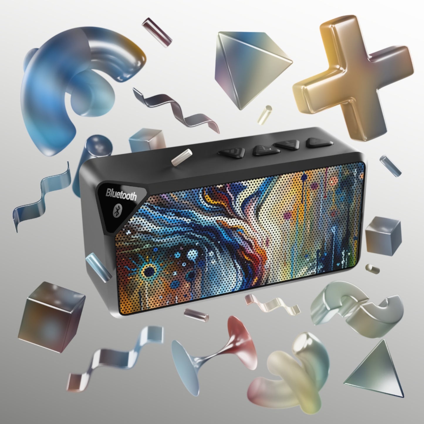 Journey Embrace Tachism Jabba Bluetooth Speaker - ATUH.ART