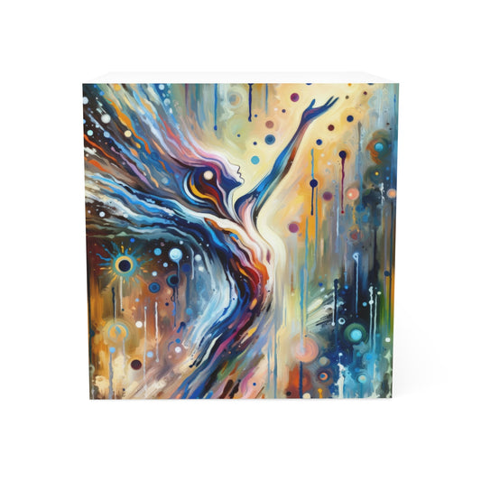 Journey Embrace Tachism Note Cube - ATUH.ART