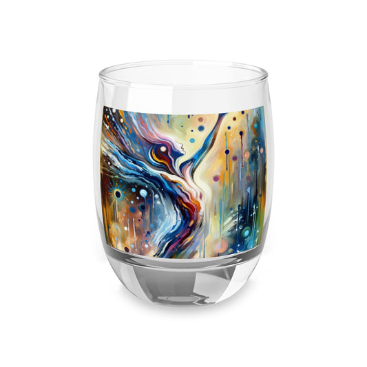 Journey Embrace Tachism Whiskey Glass - ATUH.ART