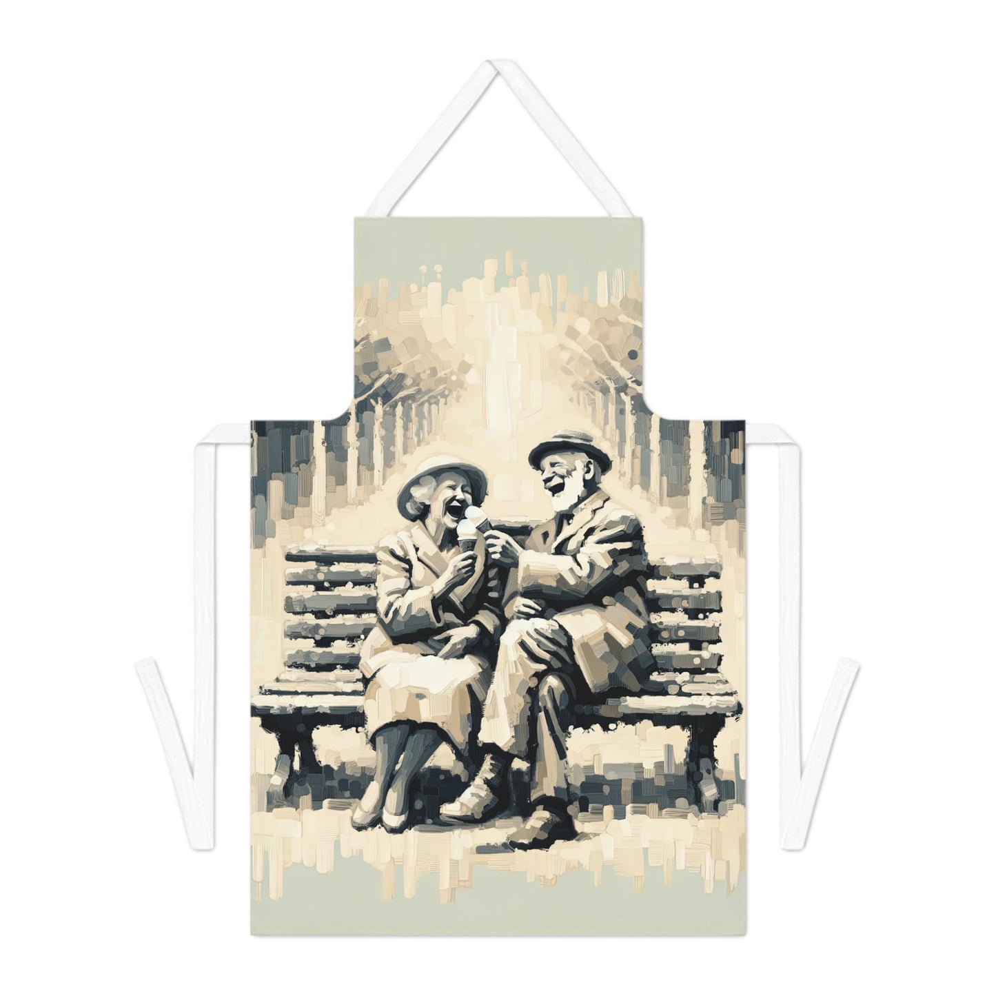 Joyful Companionship Serenity Adult Apron (AOP) - ATUH.ART