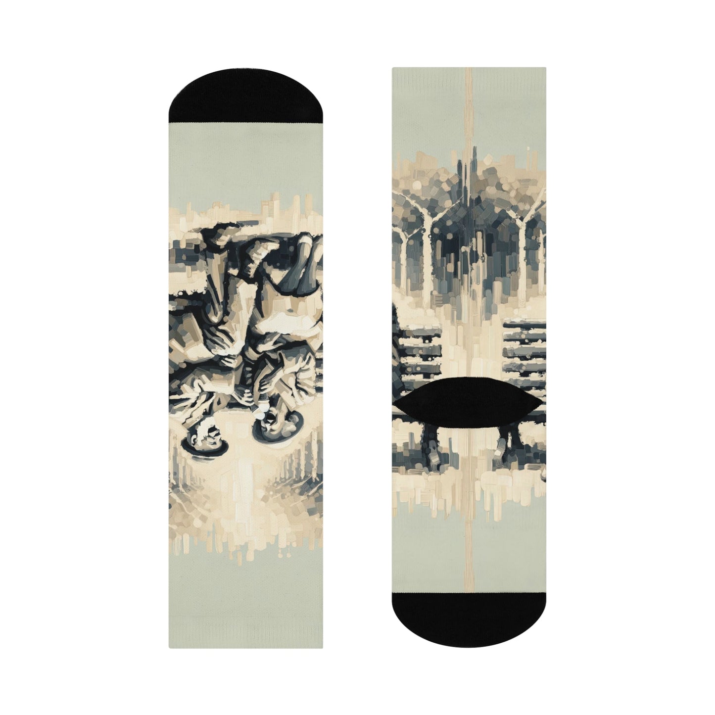 Joyful Companionship Serenity Cushioned Crew Socks - ATUH.ART