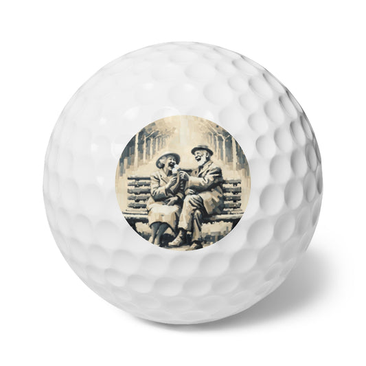 Joyful Companionship Serenity Golf Balls, 6pcs - ATUH.ART