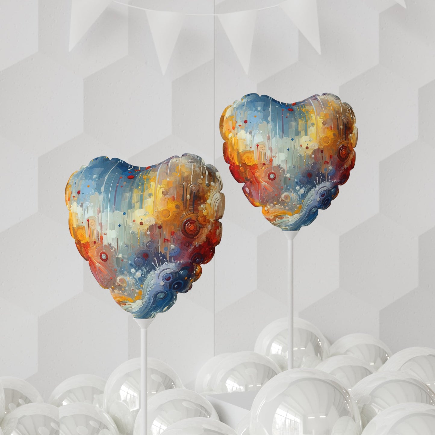 Joyous Effortless Exhale Balloon (Round and Heart-shaped), 11" - ATUH.ART
