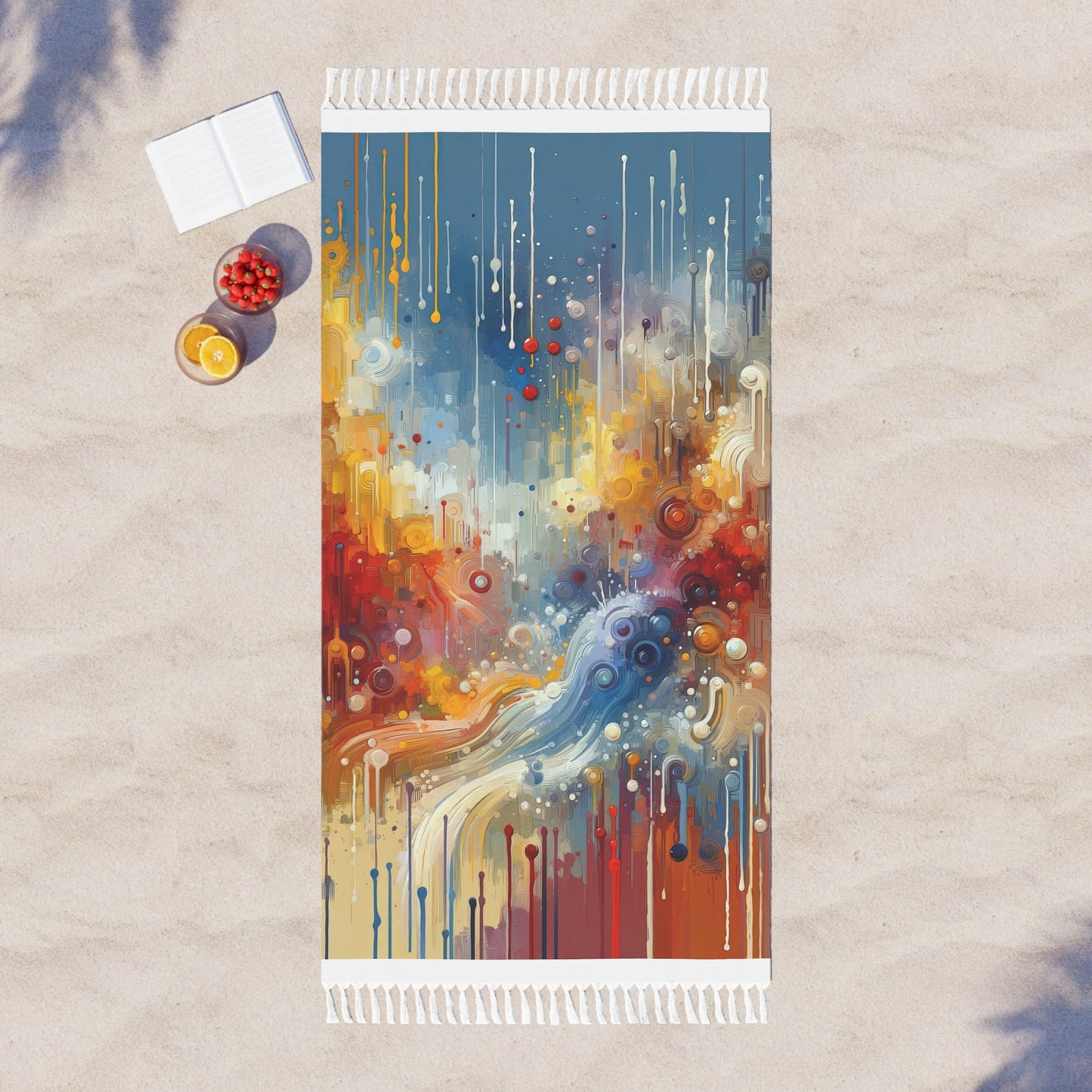 Joyous Effortless Exhale Boho Beach Cloth - ATUH.ART