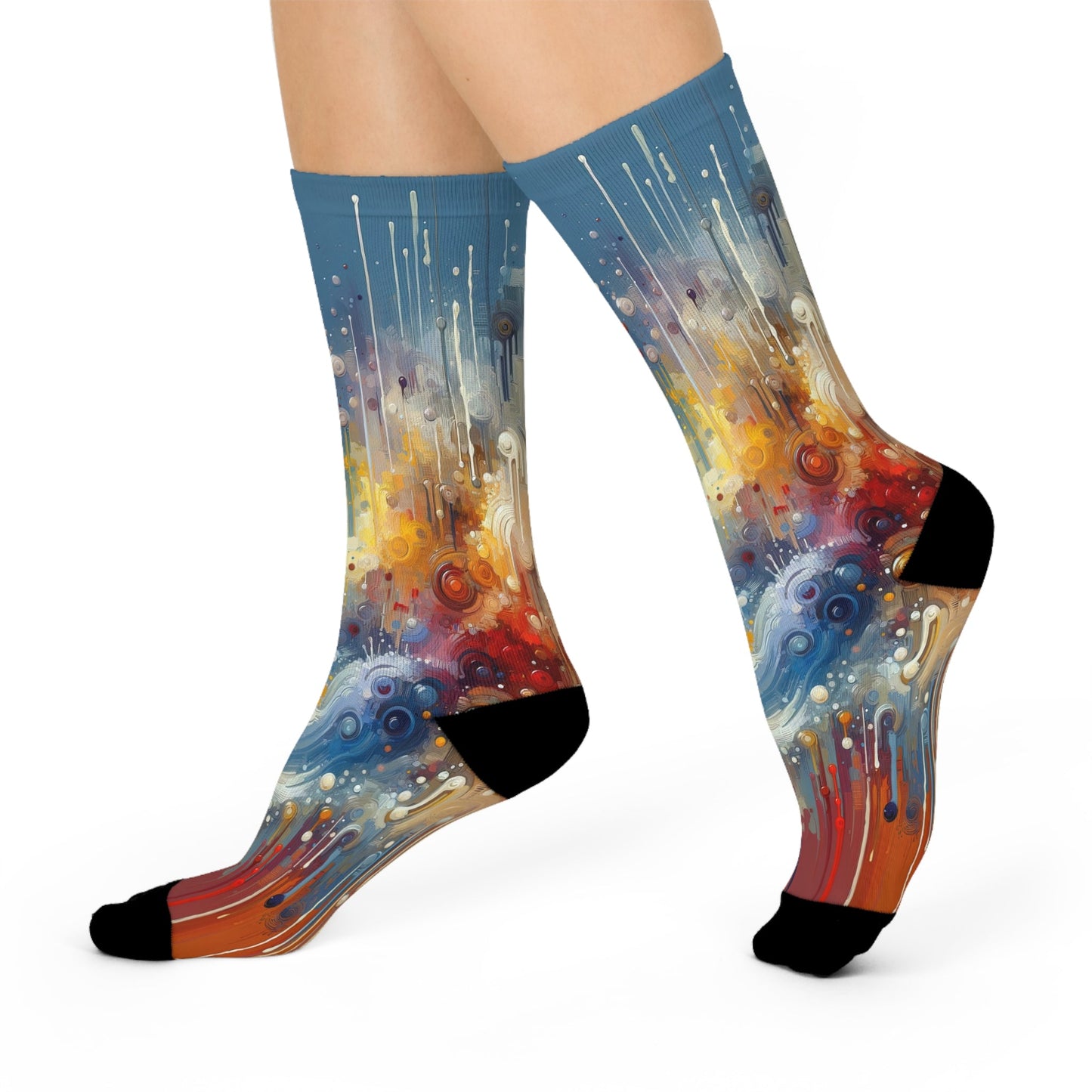 Joyous Effortless Exhale Cushioned Crew Socks - ATUH.ART