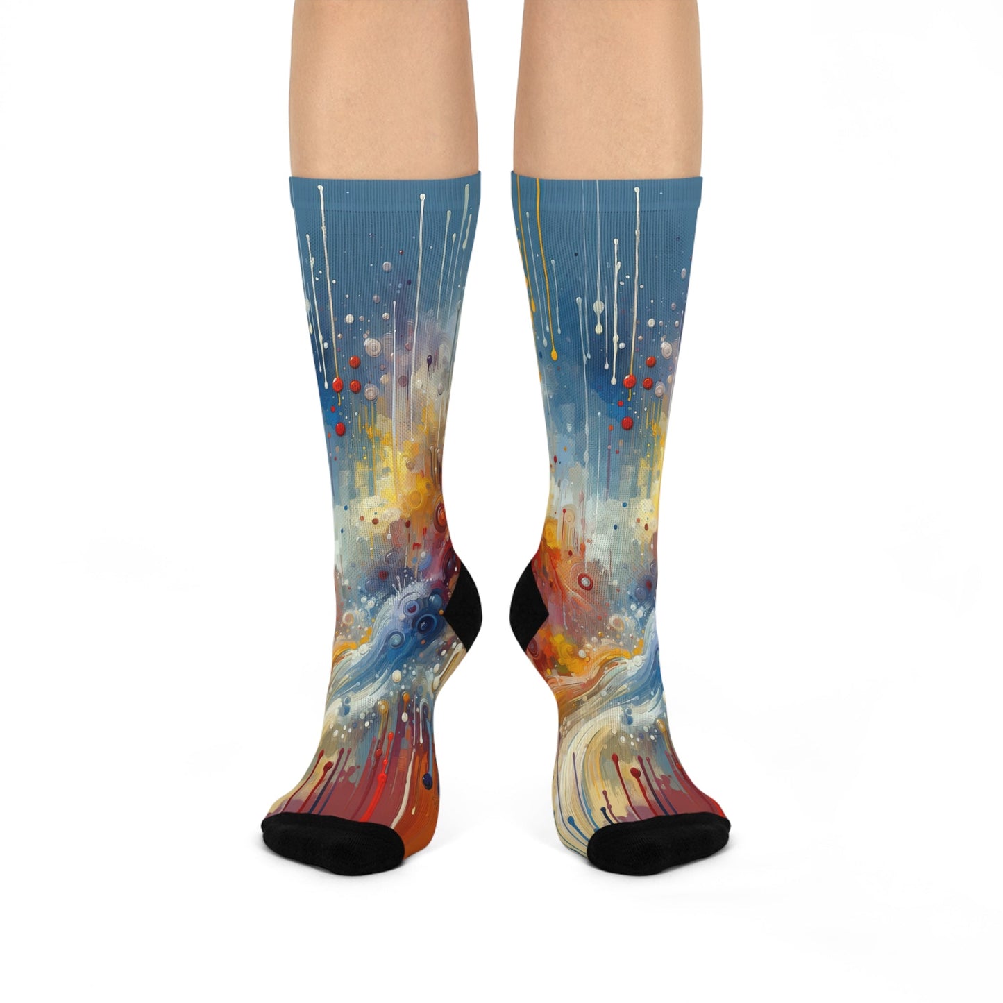 Joyous Effortless Exhale Cushioned Crew Socks - ATUH.ART