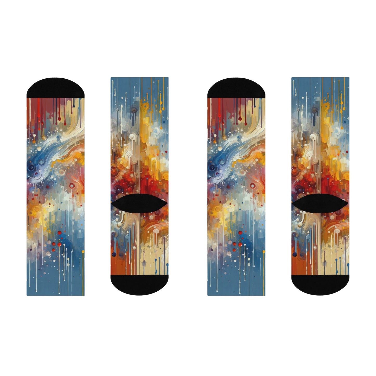 Joyous Effortless Exhale Cushioned Crew Socks - ATUH.ART