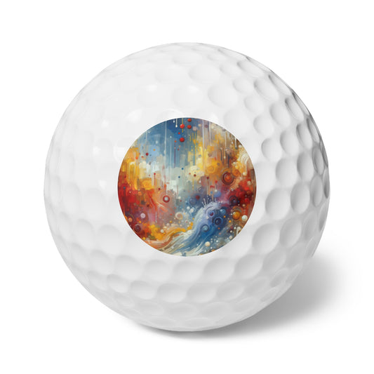 Joyous Effortless Exhale Golf Balls, 6pcs - ATUH.ART