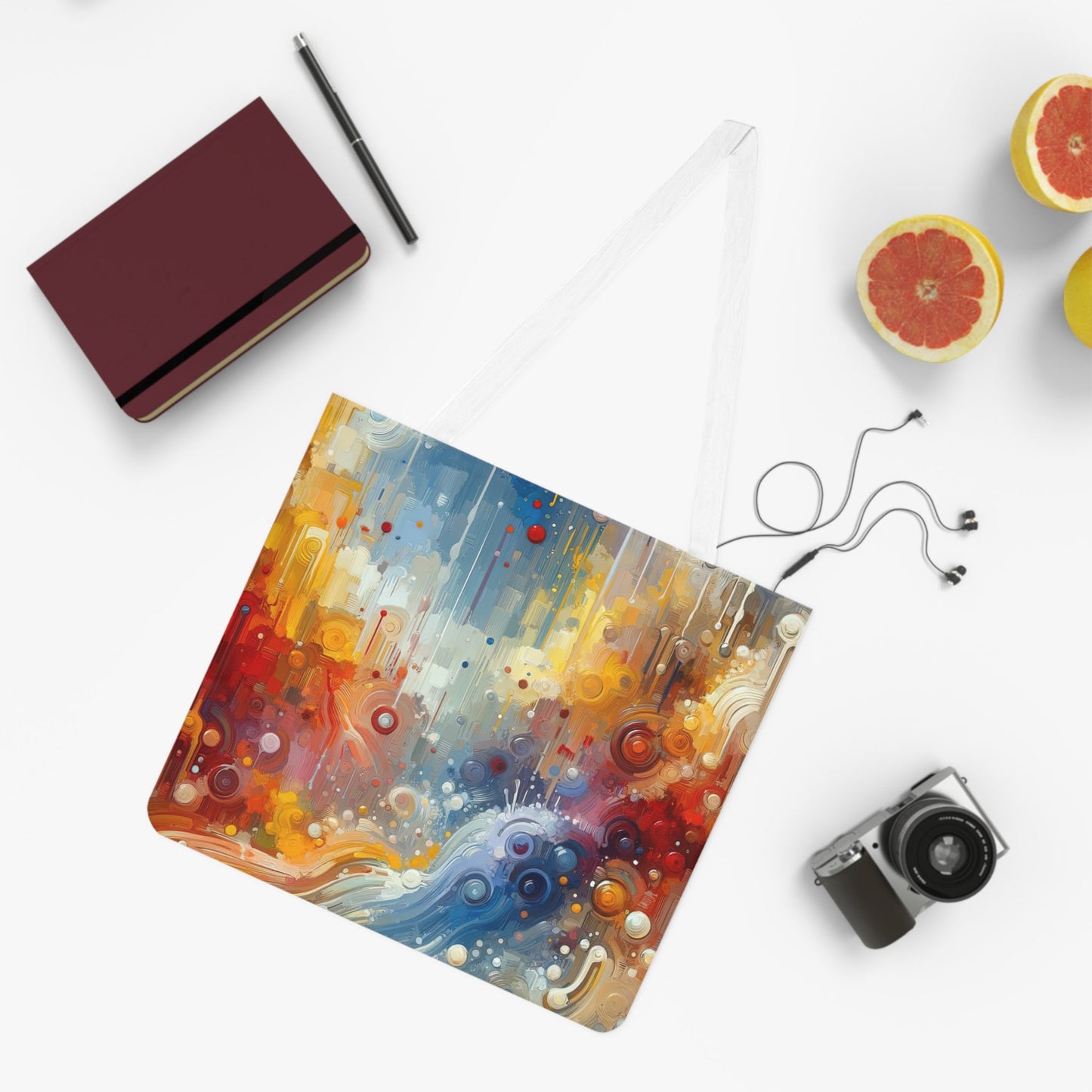 Joyous Effortless Exhale Shoulder Tote Bag (AOP) - ATUH.ART