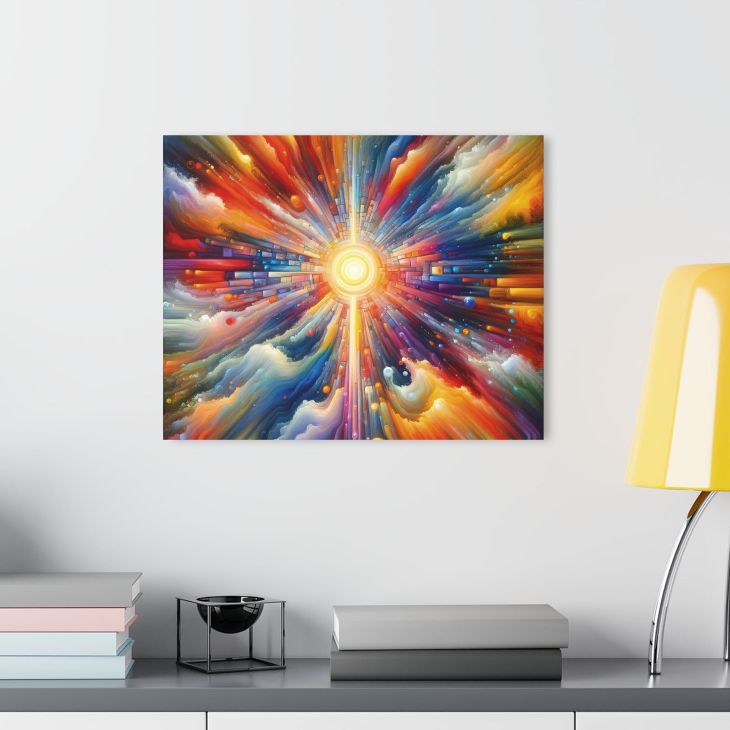 Kaleidoscopic Tachism Breath Acrylic Prints (French Cleat Hanging) - ATUH.ART