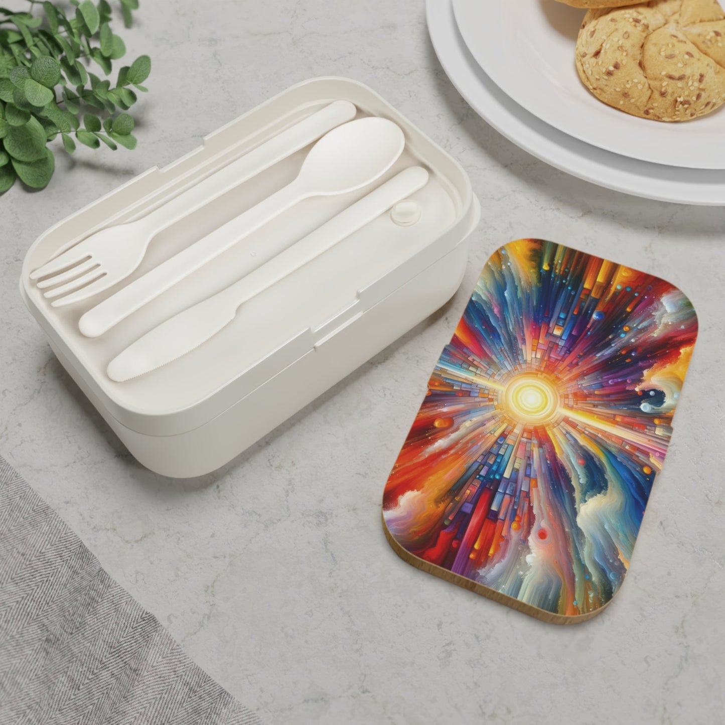 Kaleidoscopic Tachism Breath Bento Lunch Box - ATUH.ART