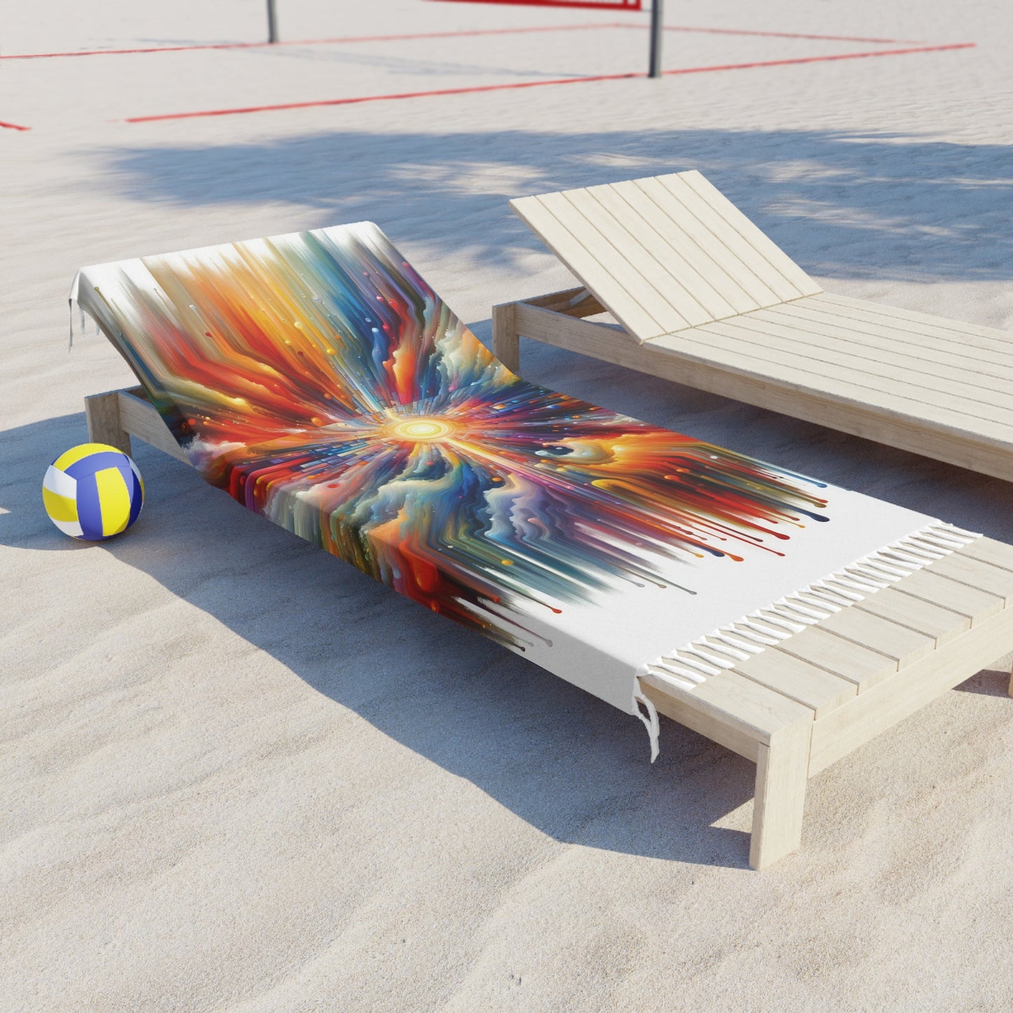 Kaleidoscopic Tachism Breath Boho Beach Cloth - ATUH.ART