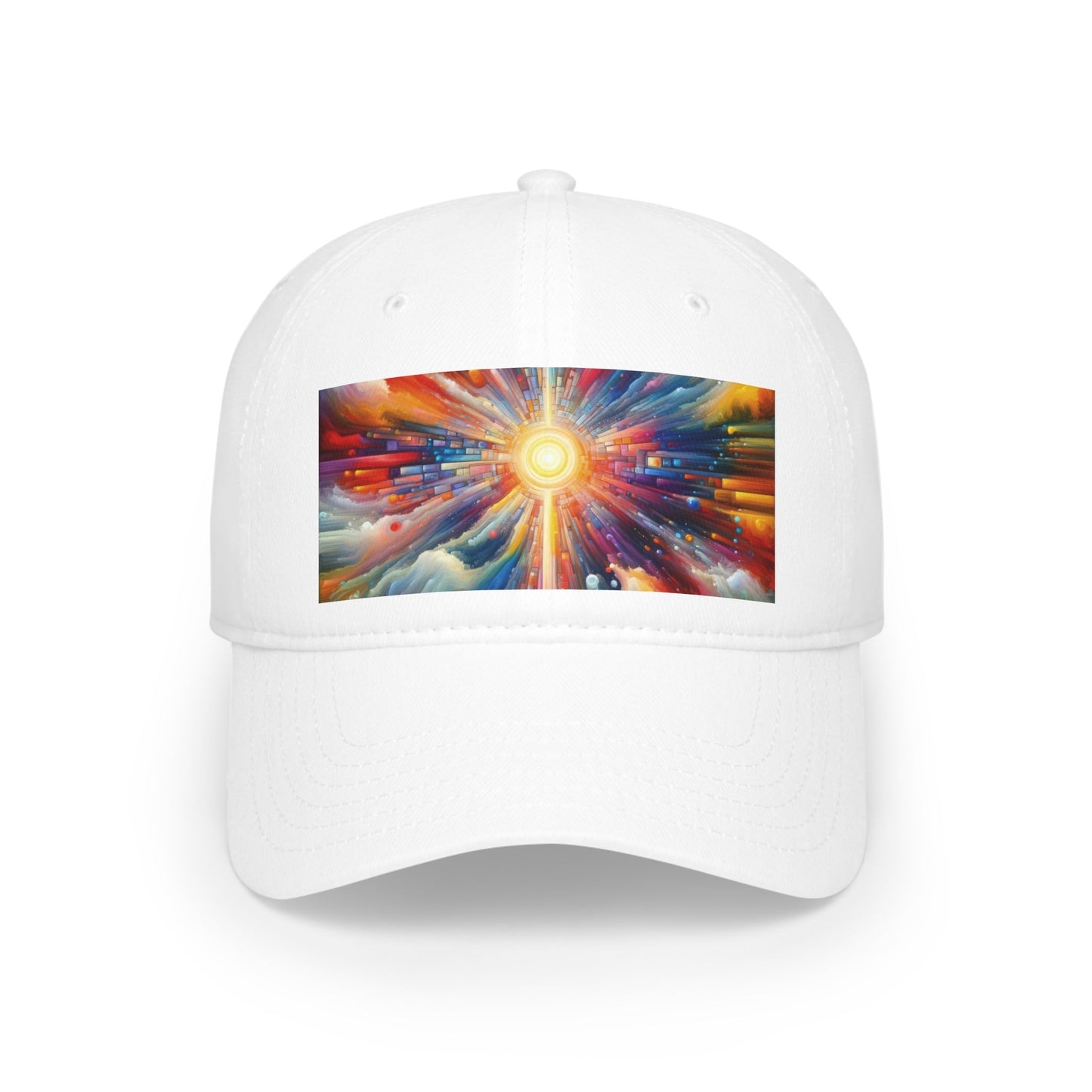 Kaleidoscopic Tachism Breath Low Profile Baseball Cap - ATUH.ART